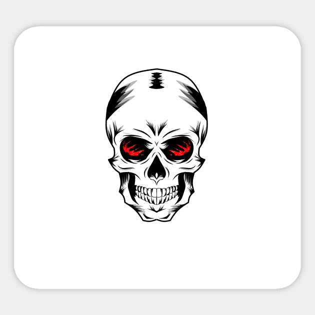 fire eye skull Sticker by Innometrics